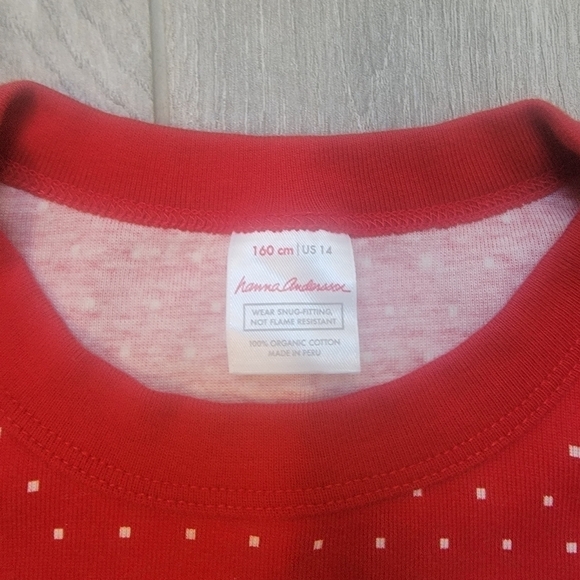 Hanna Andersson Pajama Top 160/14 - Picture 2 of 4